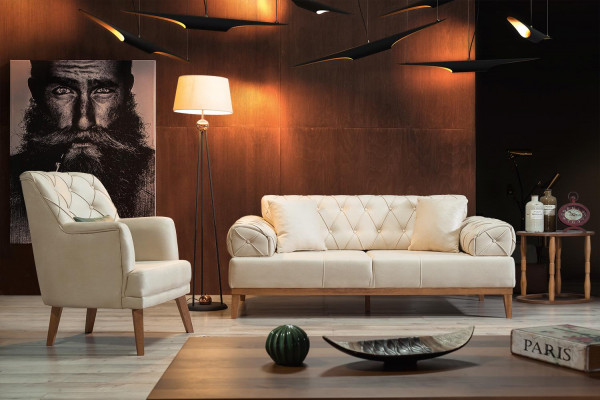 Dreisitzer Couch Polster Möbel Einrichtung Design Couchen 3 Sitzer