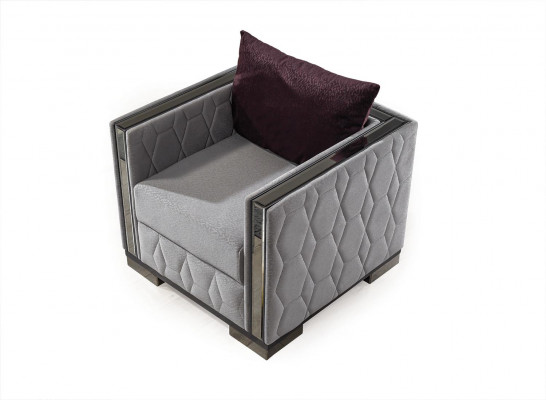 Sessel Einsitzer Möbel Wohnzimmer Couch Sofa Relax Spiegel Elemente