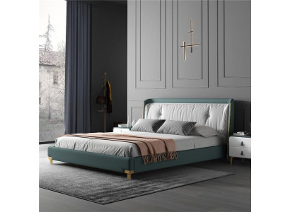 Doppelbett Betten Design Polster Schlafzimmer 180x200cm Modern Holz