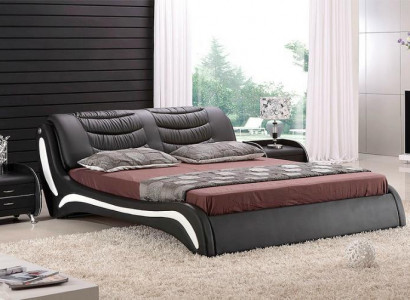 Designer Bett Schlafzimmer Betten Leder Hotel Luxus Polster Italienische