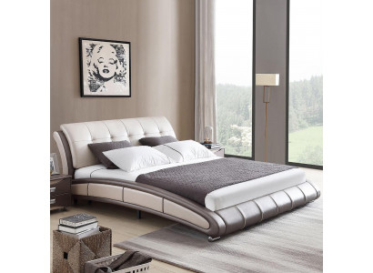 Design Leder Bett Polster Doppel Hotel Betten Schlaf Zimmer Ehe 180x200 cm