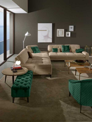 Leder L-Form Luxus Sofas Sofas Ecke Ecksofa Couch Italienische Möbel