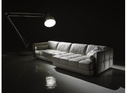 Designer Ledersofa Ecksofa Polster Eck Couch Sitz Eck L Form Garnitur Sofa Neu