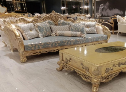 Sitz Dreisitzer Sofa 3 Sitzer Sofas Stoff Stil Barock Rokoko Möbel Klassische