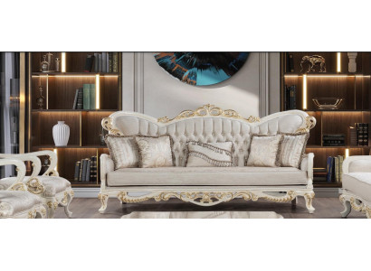 Luxus Dreisitzer Sofa 3 Sitz Couch Sofas Barock Rokoko Klassische Möbel 3er Neu