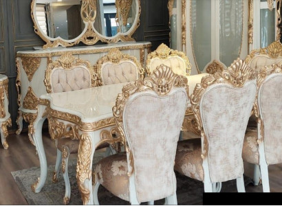 Tisch Esszimmertisch Esstisch Esszimmer Holz Tische Barock Ess Luxus Möbel Neu