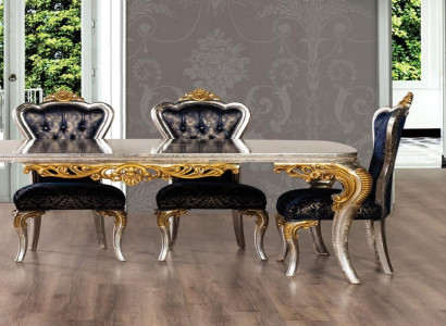 Esszimmerstuhl 1x Stuhl Holz Luxus Esszimmer Ess Stil Barock rokoko Stühle Neu