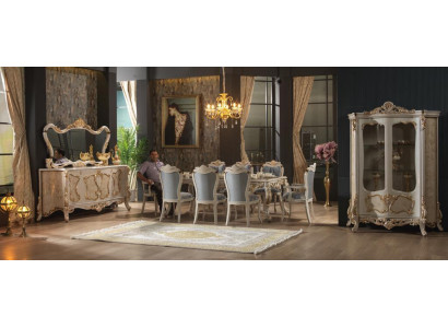 Esszimmer Garnitur Esstisch Stuhl Tische Essgruppe Sideboard 11tlg