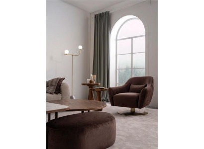 Brauner Luxus Lounge Sessel Modernes Design Polster Möbel Wohnzimmer
