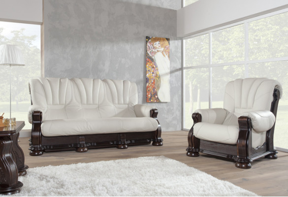 Klassik Sofagarnitur 3+1 Sitzer Klassischer Sofas Couchen Polster