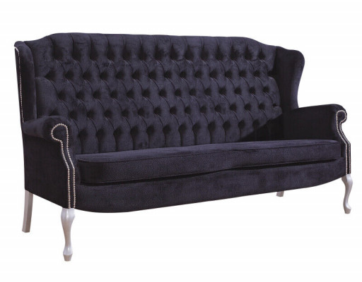 Klassische Chesterfield Sofagarnitur 3+1+1 Sitzer Sofa Couch Polster Samt Neu