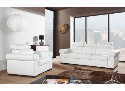 Echtleder Sofagarnitur 3+1 Sitz Modernes Sofa Couch Design Polster Garnitur Set