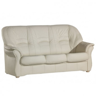 Klassische Sofa Echtleder Sofagarnitur 3+1 Sitz Couch Polster Garnitur Set