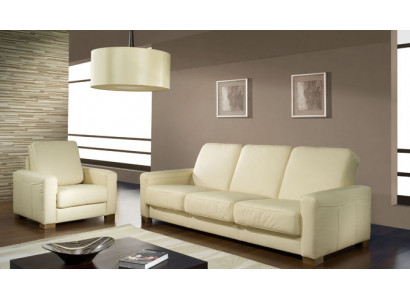 Sofagarnitur Moderne 3+1 Sitzer Set Design Sofas Polster Couchen Leder