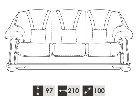 Garnitur 3+2 Sitzer Couch Sitz Polster Garnituren Set 100% Italienisches Leder