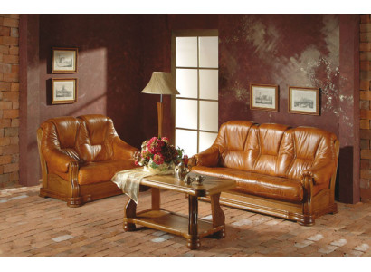 Klassische Dreisitzer Couch Couchen Polster Sofa 3Sitzer Leder Couchen