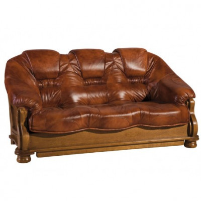 Klassische Dreisitzer Couch Sofas Polster Sofa 3 Sitzer Leder Couchen