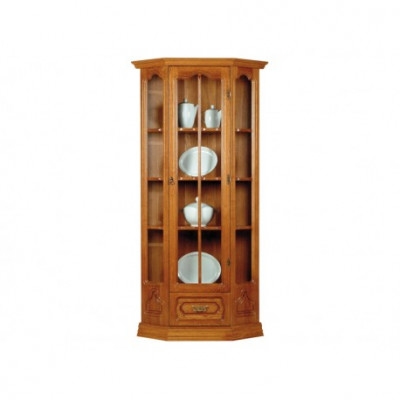 Klassische Schrank Anrichte Vitrine Kommode Vitrinen Glasschrank