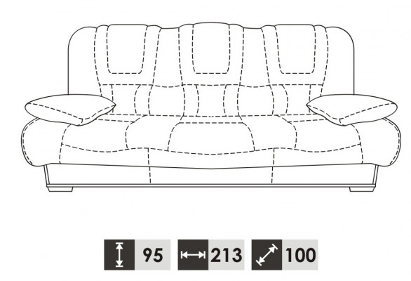 Sofa 3 Sitzer Design Sofas Polster Couchen Leder Relax Moderne Dreisitzer Neu