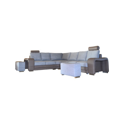 L-Form Stoff Ecksofa Wohnlandschaft Polster Eck Sofa Couch Sitz Garnitur