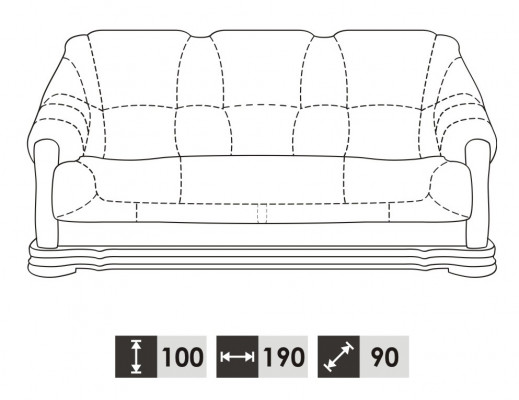 Antik Stil Ledersofa Couch Sofagarnitur 3+1+1 Sitzer Italienisches Leder Polster