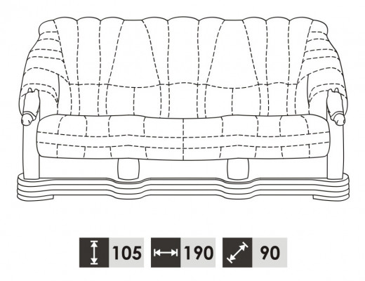 Antik Stil Ledersofa Couch Sofagarnitur 3+1 Sitzer Italienisches Leder Polster