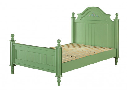 Grünes Bett Klassische Betten Landhaus Doppelbett Hotel Luxus Schlafzimmer Neu