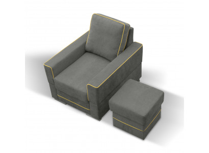 Sofa 1 Sitzer Couch Designer Textil Sofas Polster Neu Moderner Sessel