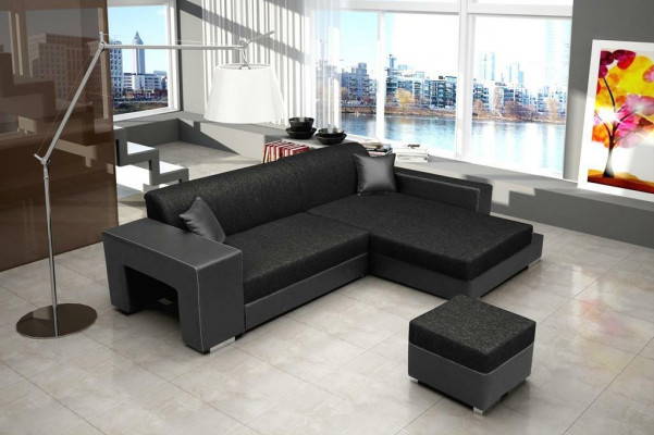 Schlafsofa Eck Sofa Couch Bettfunktion Polster Eck Garnitur Schlaffunktion Neu