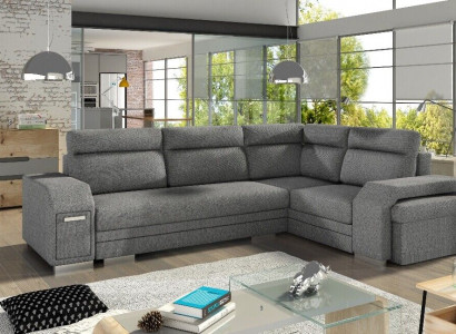 Wohnlandschaft Ecksofa Bettkasten Schlafsofa Sofa Polstersofa Eck Sofas Couch