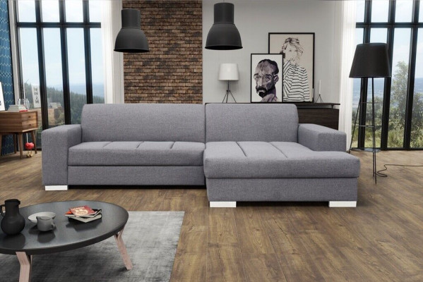 Ecksofa Sofa Couch Schlaf Polster Eck Garnitur Wohnlandschaft Bett Couchen
