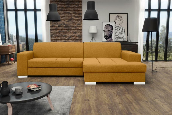 Ecksofa Sofa Couch Schlaf Polster Eck Garnitur Wohnlandschaft Bett Couchen