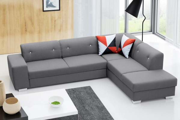 Wohnlandschaft Ecksofa Sofas Bettkasten Polstersofa Couch Sofa L-Form
