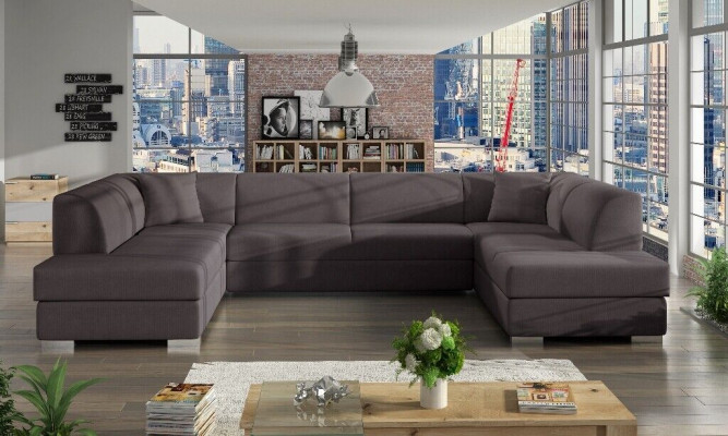 XXL Wohnlandschaft Ecksofa Couch Polster Garnitur Ecke Designer U-Form Neu Sofa