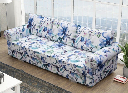 Couch Schlafsofa Sofa Blumen Wohnlandschaft Bettkasten Couchen Sofa