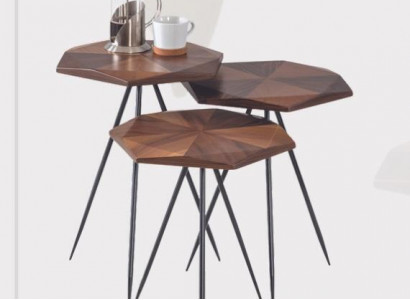 Set 3x Couchtisch Kaffeetisch Beistelltisch Designer Wohnzimmertisch Tische