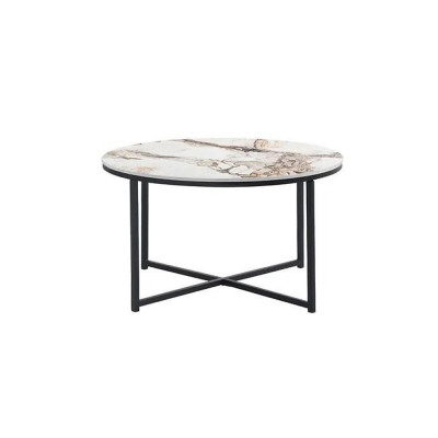 Couchtisch minimalistische Wohnzimmermöbel schwarze Metallbeine Hohe Qualität