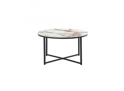 Couchtisch minimalistische Wohnzimmermöbel schwarze Metallbeine Hohe Qualität
