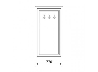 Klassischer Garderobe Garderoben Garderoben Kolonial Stil Echtem Holz Neu ODW