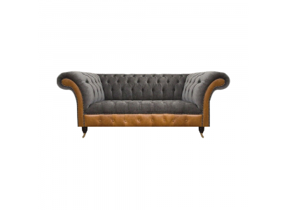 Luxuriöse Graue Chesterfield Sitzmöbel Wohnzimmer Couchen Edle Sofas