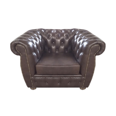 Luxus Design Sessel Braun Polstermöbel Sitz Möbel Polstermöbel Chesterfield
