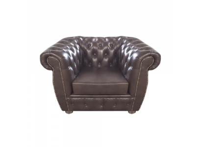 Luxus Design Sessel Braun Polstermöbel Sitz Möbel Polstermöbel Chesterfield