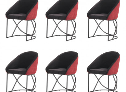 Luxus Designer Grüner Esszimmerstuhl 6x Stühle Einsitzer Moderne Esszimmer