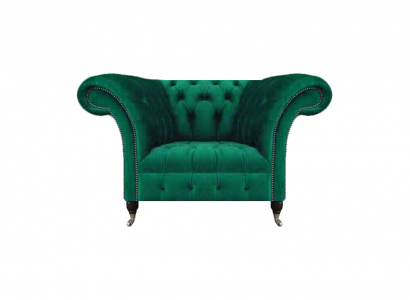 Luxus Einrichtung Sessel Chesterfield Wohnzimmer Textil Möbel Polstermöbel