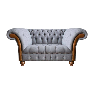 Luxus Möbel Zweisitzer Sofa Couch Chesterfield Designer Textil Wohnzimmer