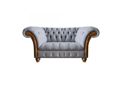 Luxus Möbel Zweisitzer Sofa Couch Chesterfield Designer Textil Wohnzimmer
