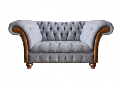 Luxus Möbel Zweisitzer Sofa Couch Chesterfield Designer Textil Wohnzimmer