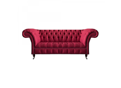 Luxus Rosa Wohnzimmersofa Dreisitzer Sofa Couch Textil Polstermöbel