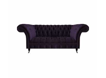 Luxus Sofa Dreisitze Lila Polstermöbel Wohnzimmer Couch Chesterfield Neu