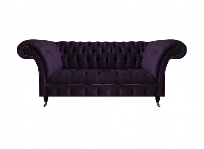 Luxus Sofa Dreisitze Lila Polstermöbel Wohnzimmer Couch Chesterfield Neu